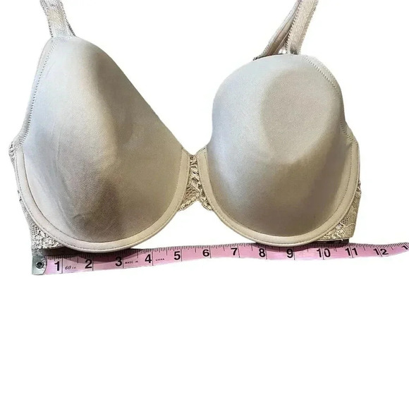 Wacoal Women's Lace T-Shirt Bra Beige Size 32DDD Seamless Padded - Picture 4 of 7